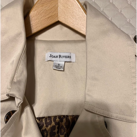 QVC Joan Rivers Classic Trench Raincoat Size Small - Picture 5 of 8